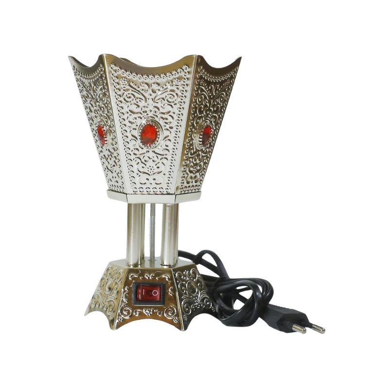 Crown Golden Electric Bakhoor Burner | 2 Free Bakhoors Included